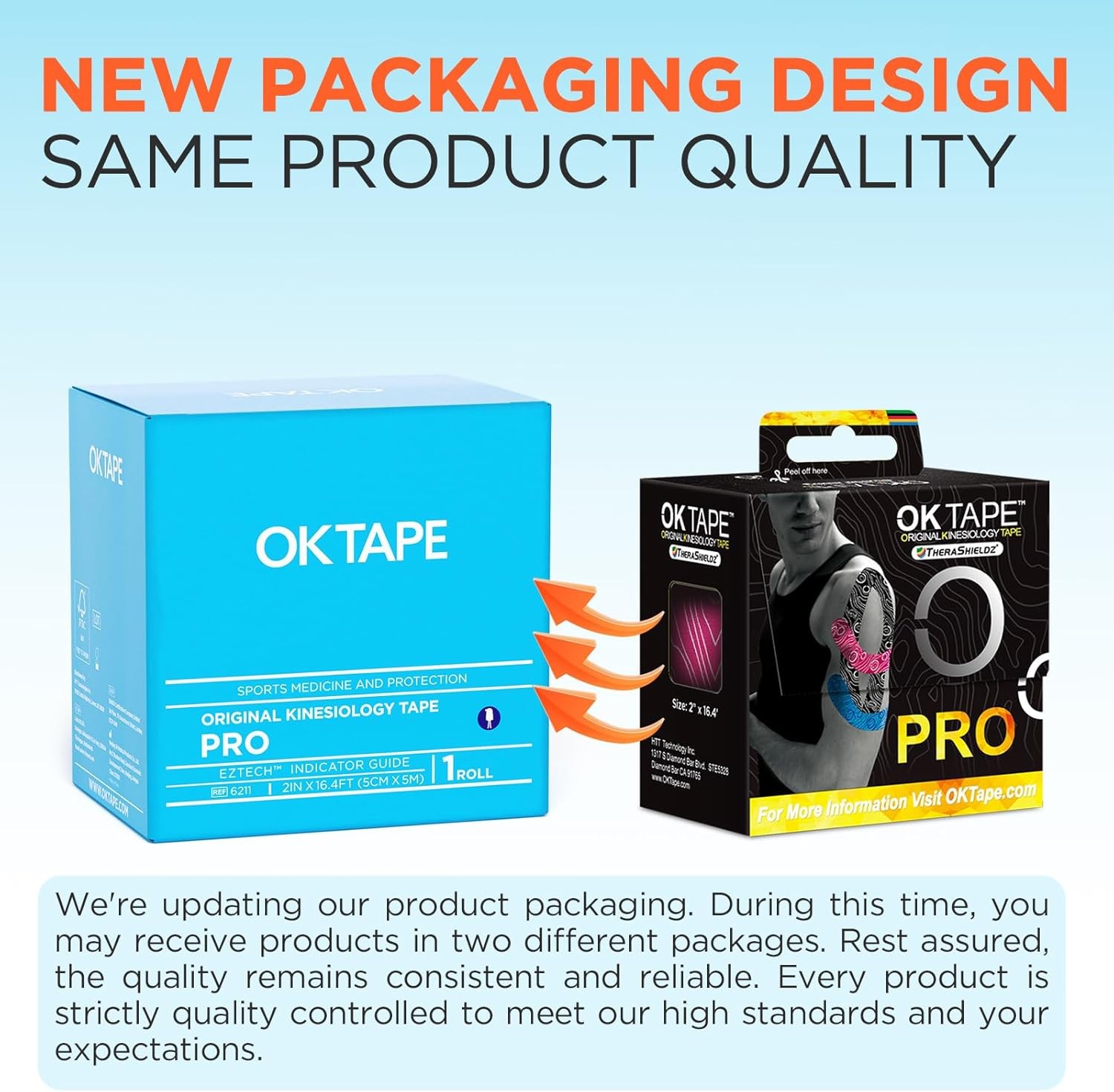 OK TAPE PRO Kinesiology Tape 2inch x 16ft Roll Red