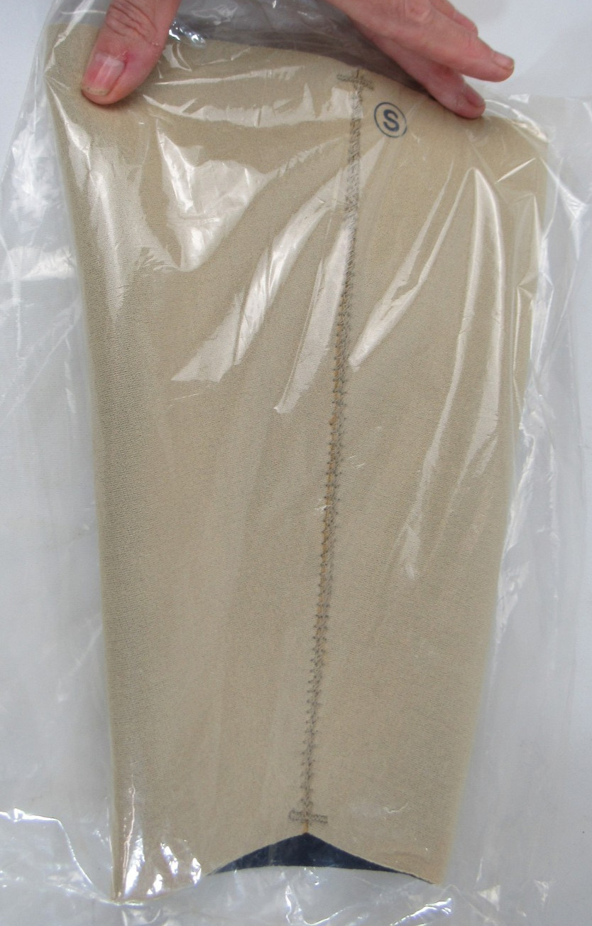 Jerome Neoprene Thigh Compression Sleeve Hamstring Quad Support Beige Size Small