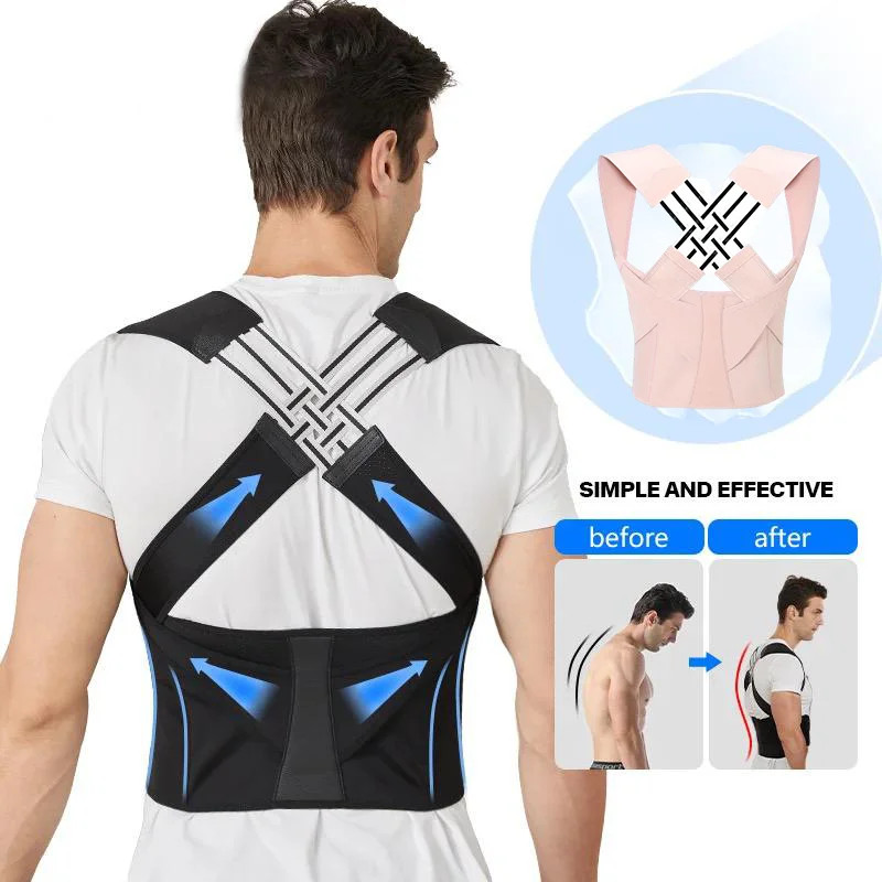 Adjustable Posture Corrector Back Support Belt Spine Waist Trainer