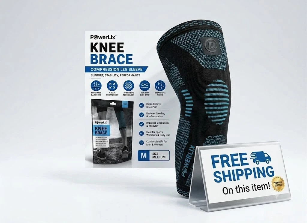 POWERLIX Leg Sleeve – Best Knee Brace for Leg Pain for Men & Women Knee Support