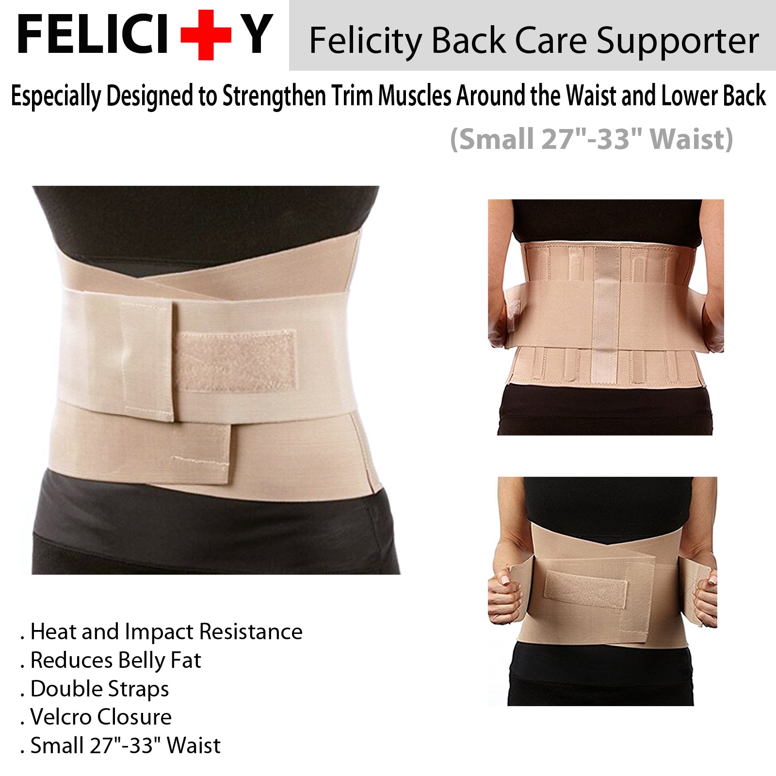 Felicity Back Care Supporter (Small 27″-33″ Waist)