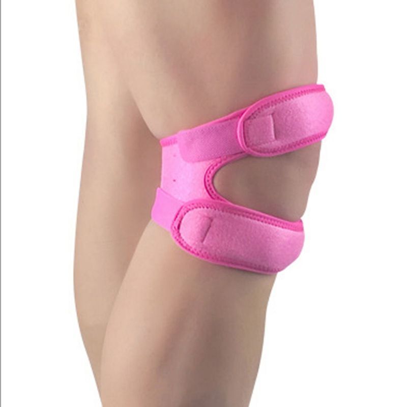 Lycra Sports Knee Brace – Adjustable Support Adult Pain Relief Solid Strap Pads
