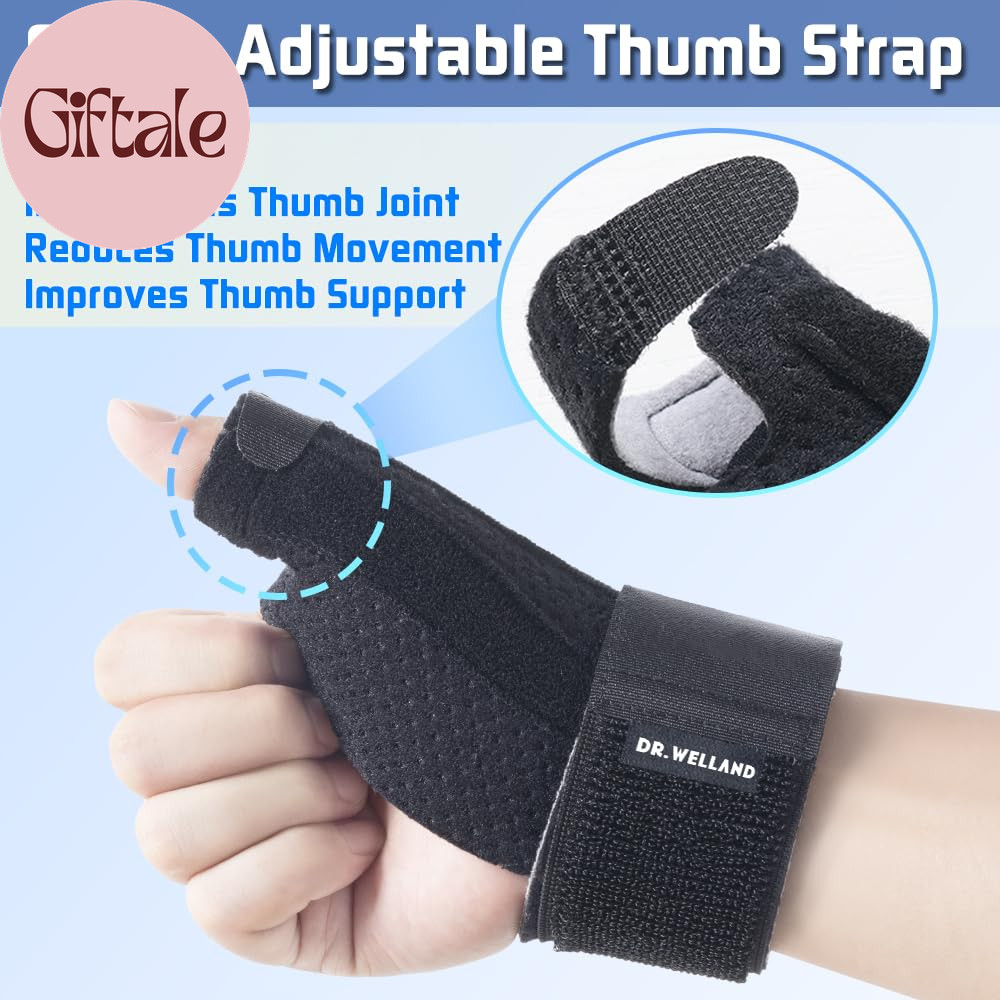 Reversible Thumb & Wrist Stabilizer Splint for Blackberry Thumb, Trigger Finger,