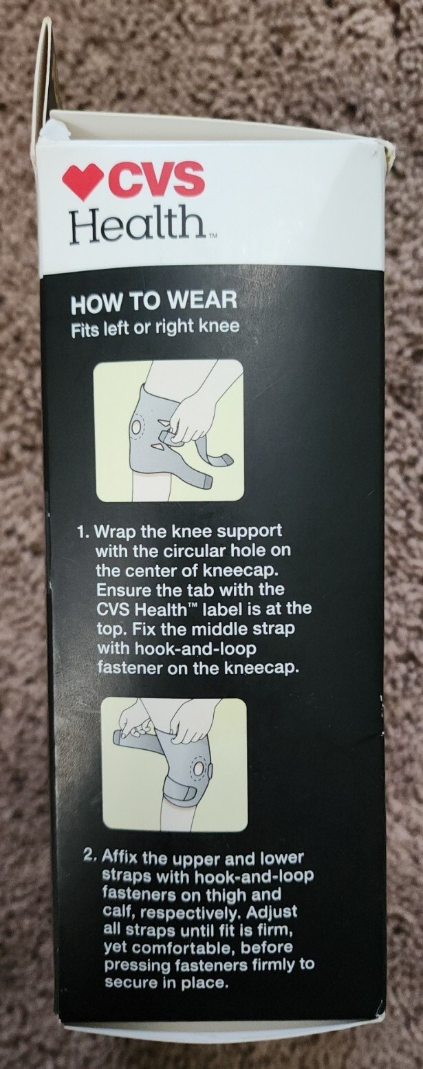 CVS Health Adjustable Performance Support Moderate Knee Support Brace NEW
