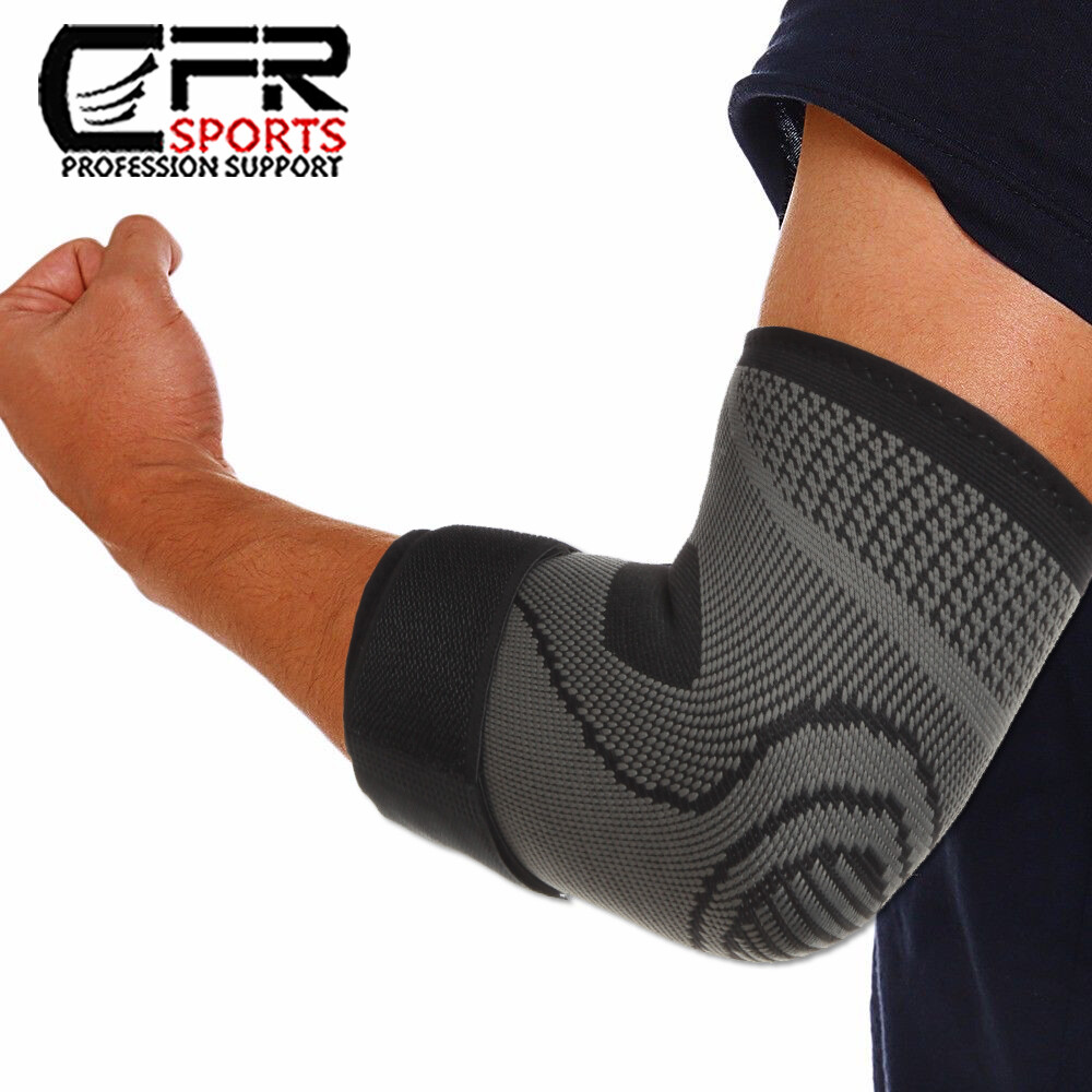 Elbow Brace Compression Sleeve Support Tendonitis Tennis Arm Arthritis Wrap CFR