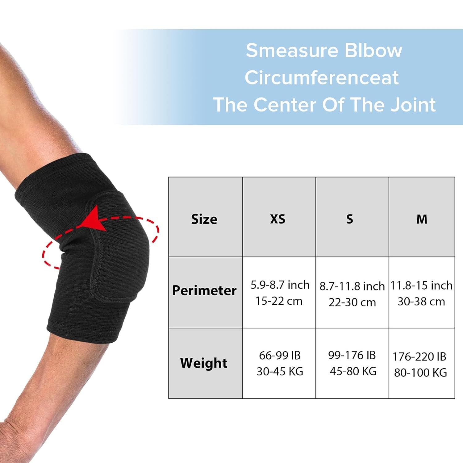Breathable Protective with Thicken Sponge Elbow Support Compression Elbow Brace