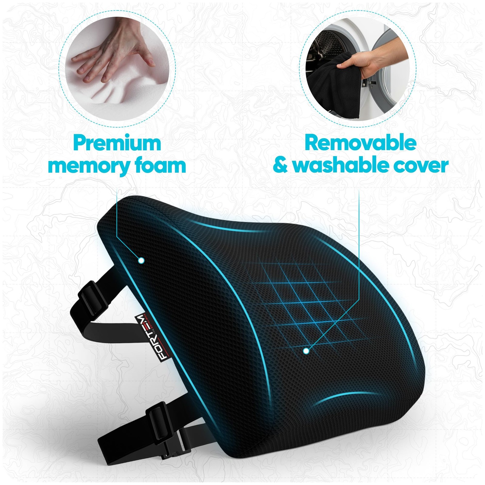 Lumbar Support Pillow for Office Chair, Lumbar Support Pillow for Car, Back R…