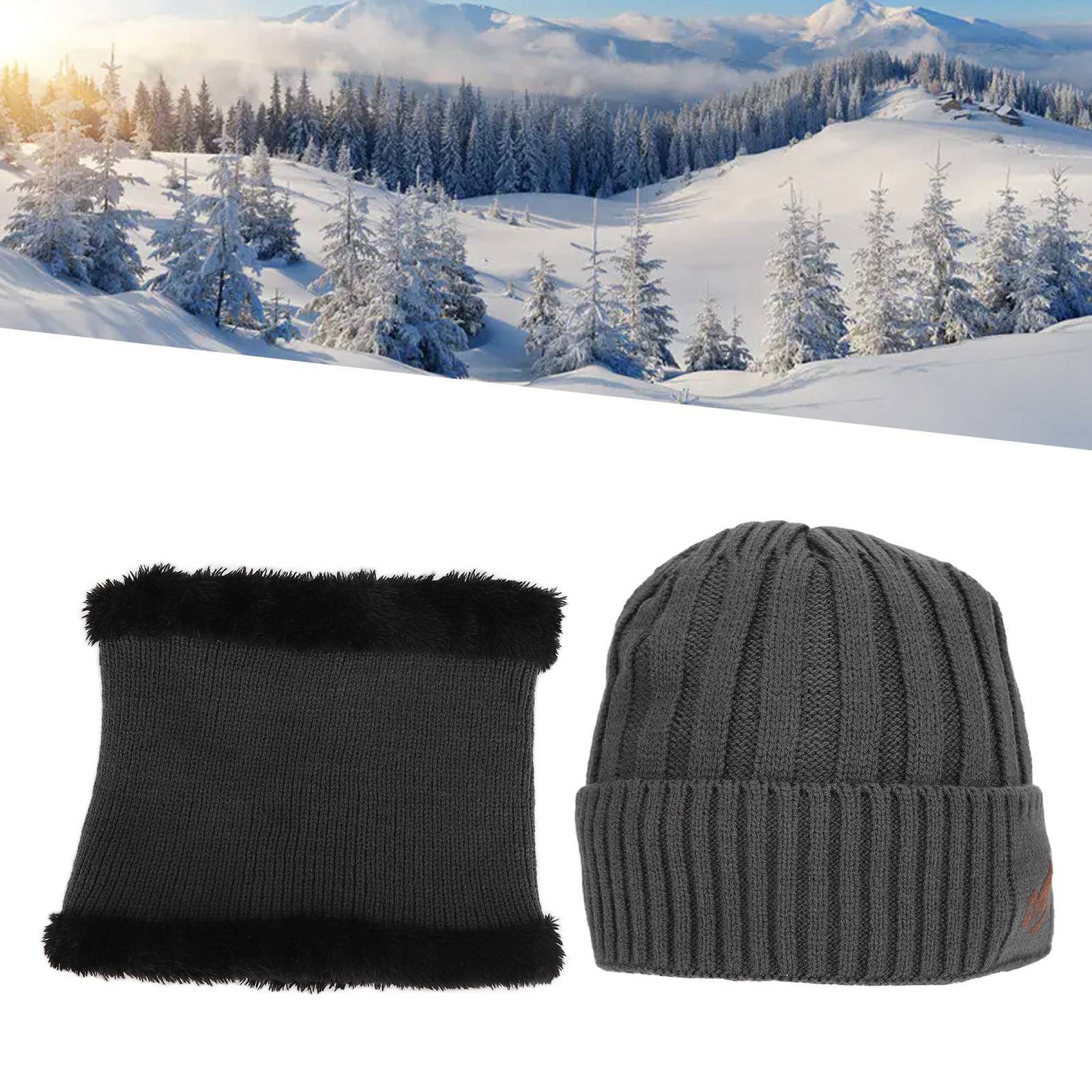 USB Electric Heated Hat Warm Winter Skiing Hat Gris