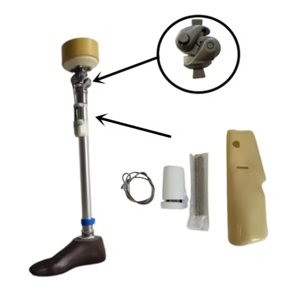 Prosthetic Knee Joint Artificial Leg Above Knee Steel Orthotic Bearing Lock Limb