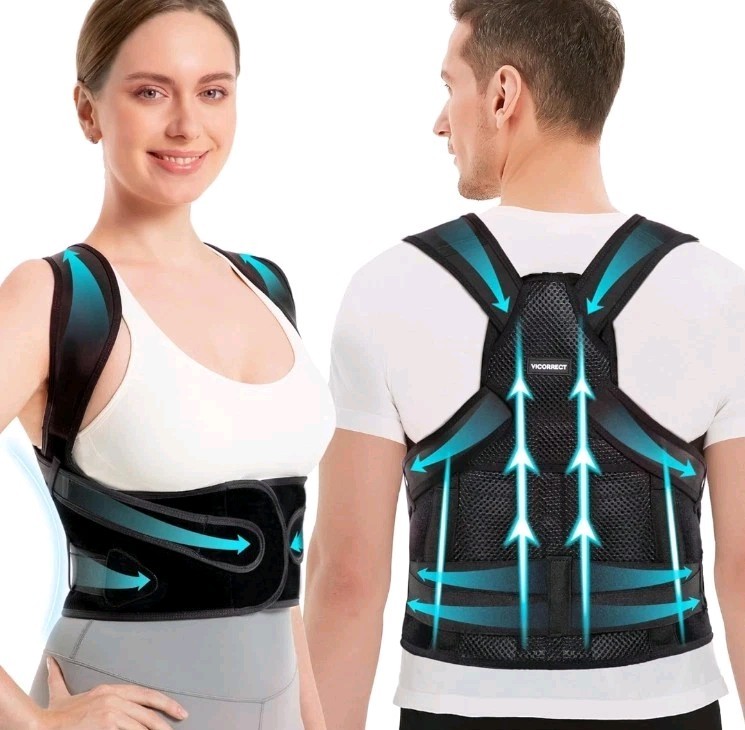 Vicorrect Posture Corrector Support Back Brace, Size Small