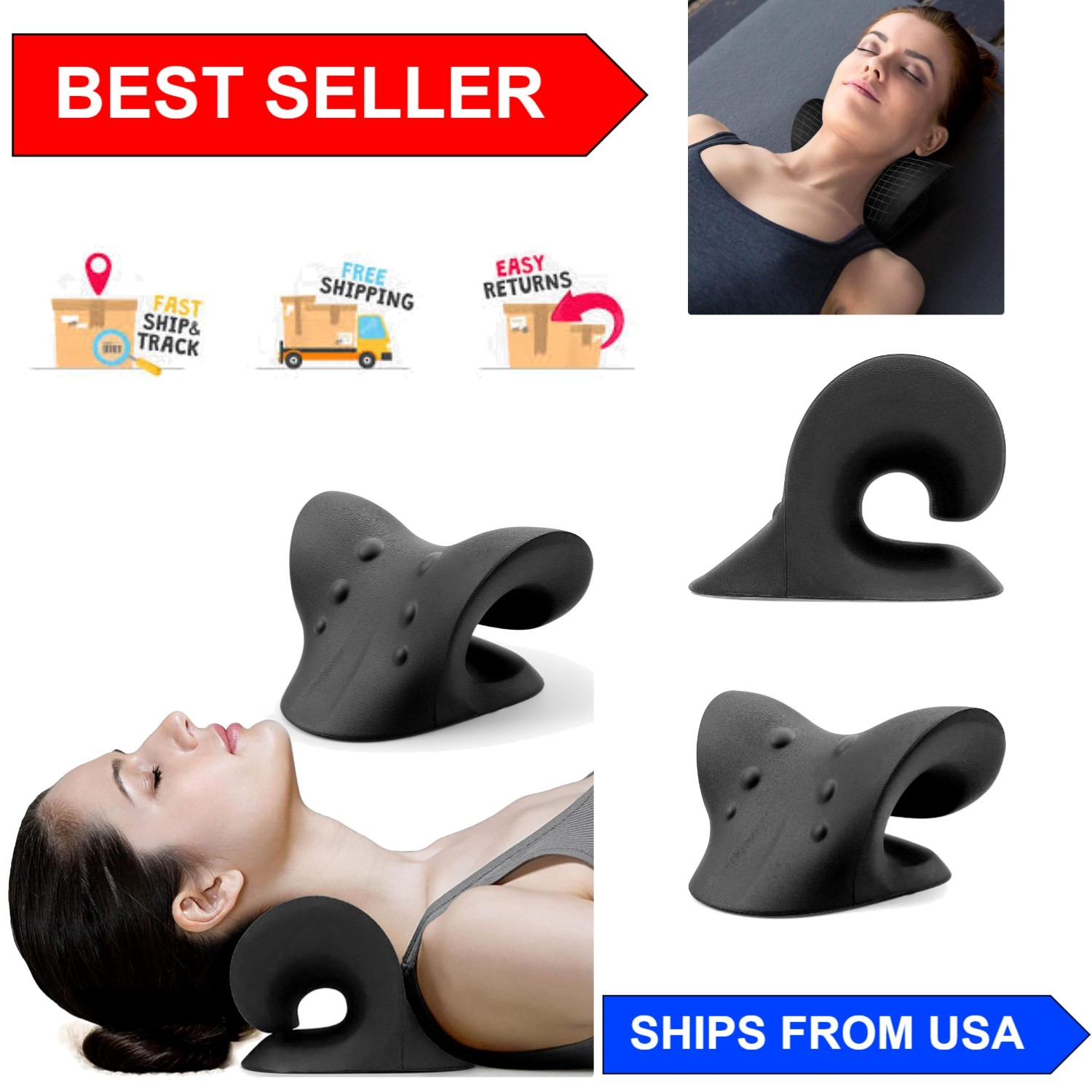 Cervical Relaxer Pillow – Effective Neck Pain Relief in Just 10 Minutes Daily