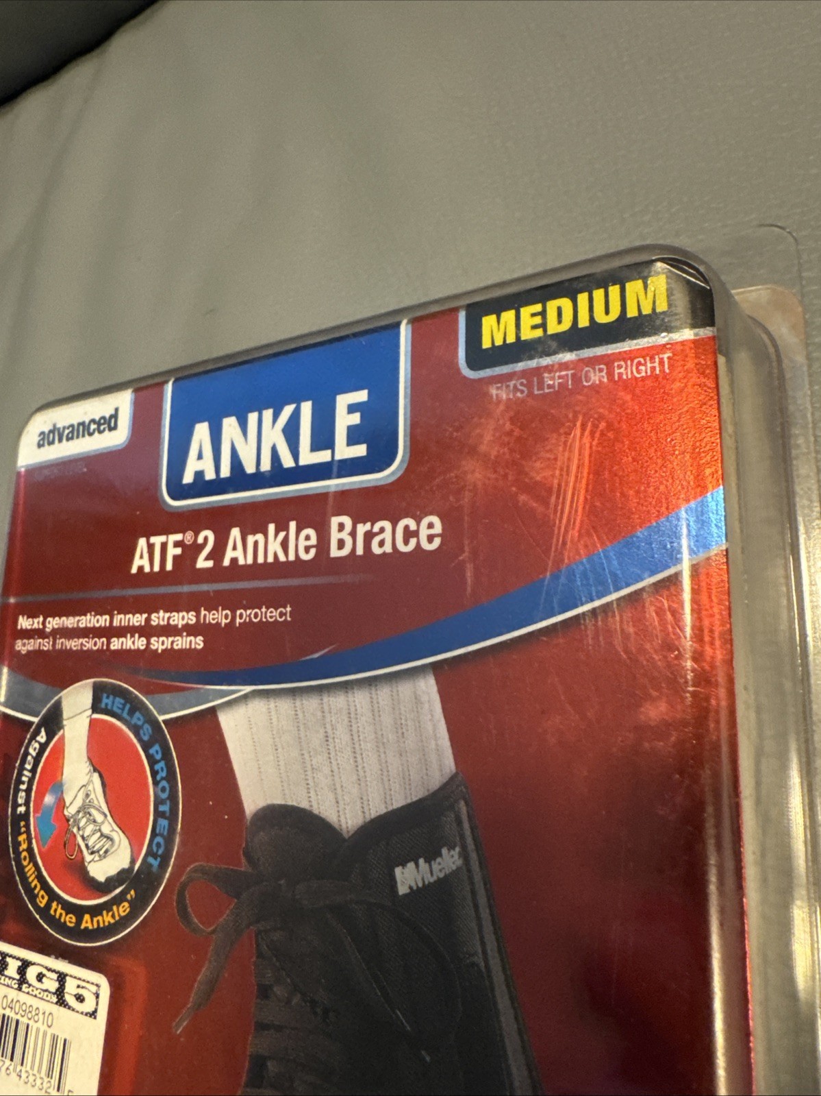Mueller Sports Care ATF 2 Advance Ankle Support Brace Black Size: Medium- NEW