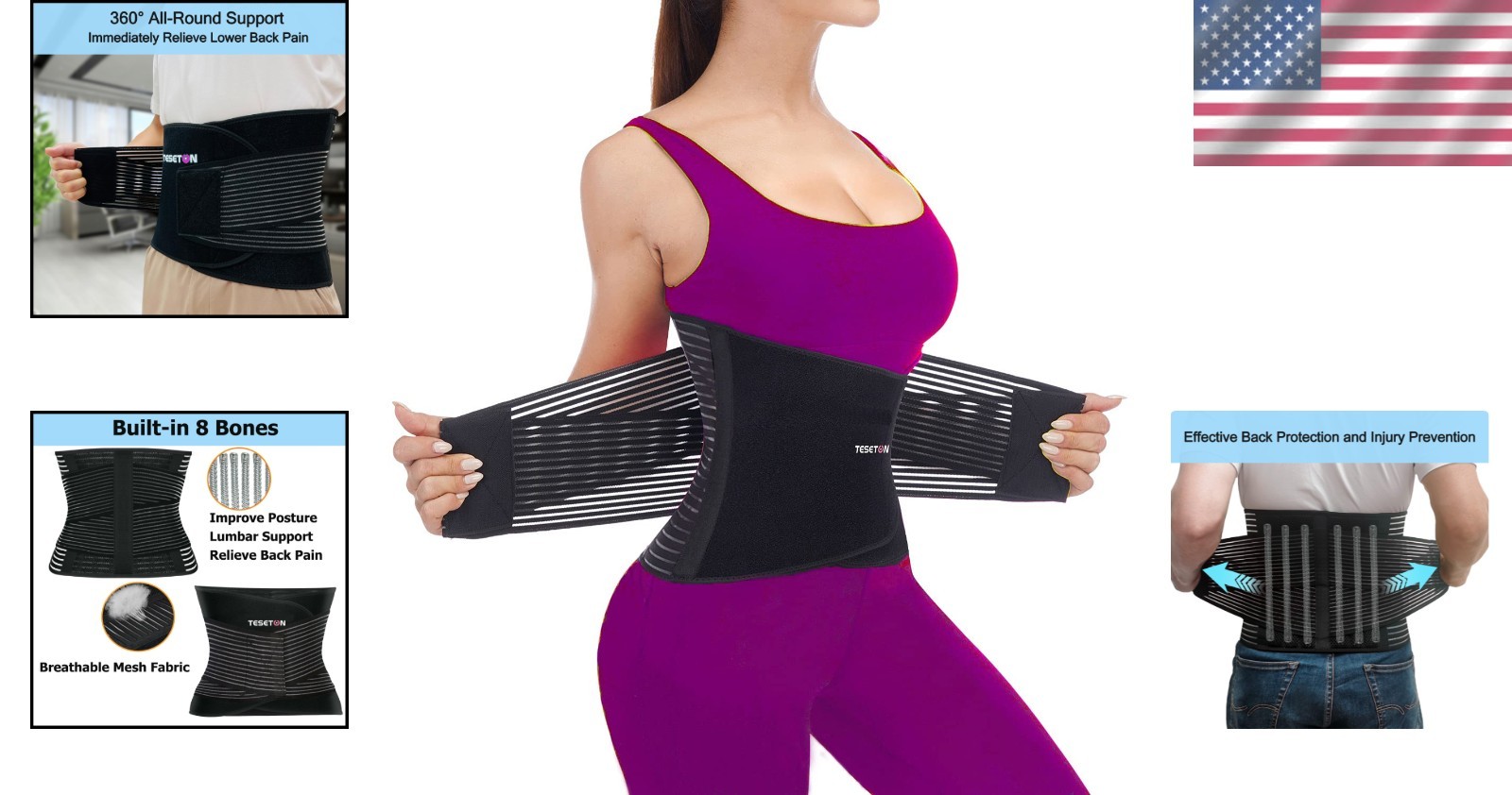 Comfortable Lumbar Support Belt – Pain Relief for Sciatica & Lower Back Injuries