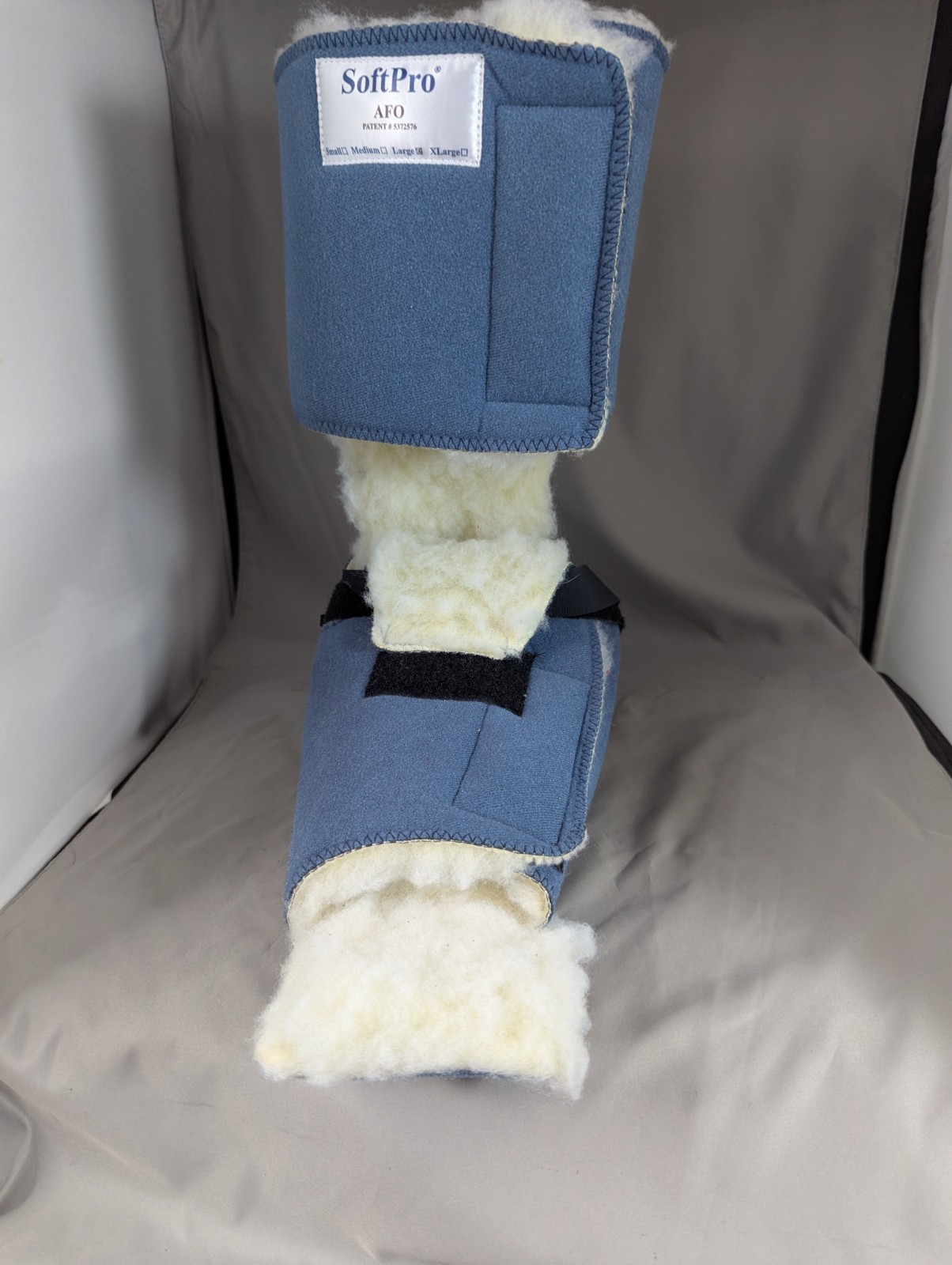 SoftPro AFO Ankle Foot Support Boot Large Sherpa Fleece Lined Unisex