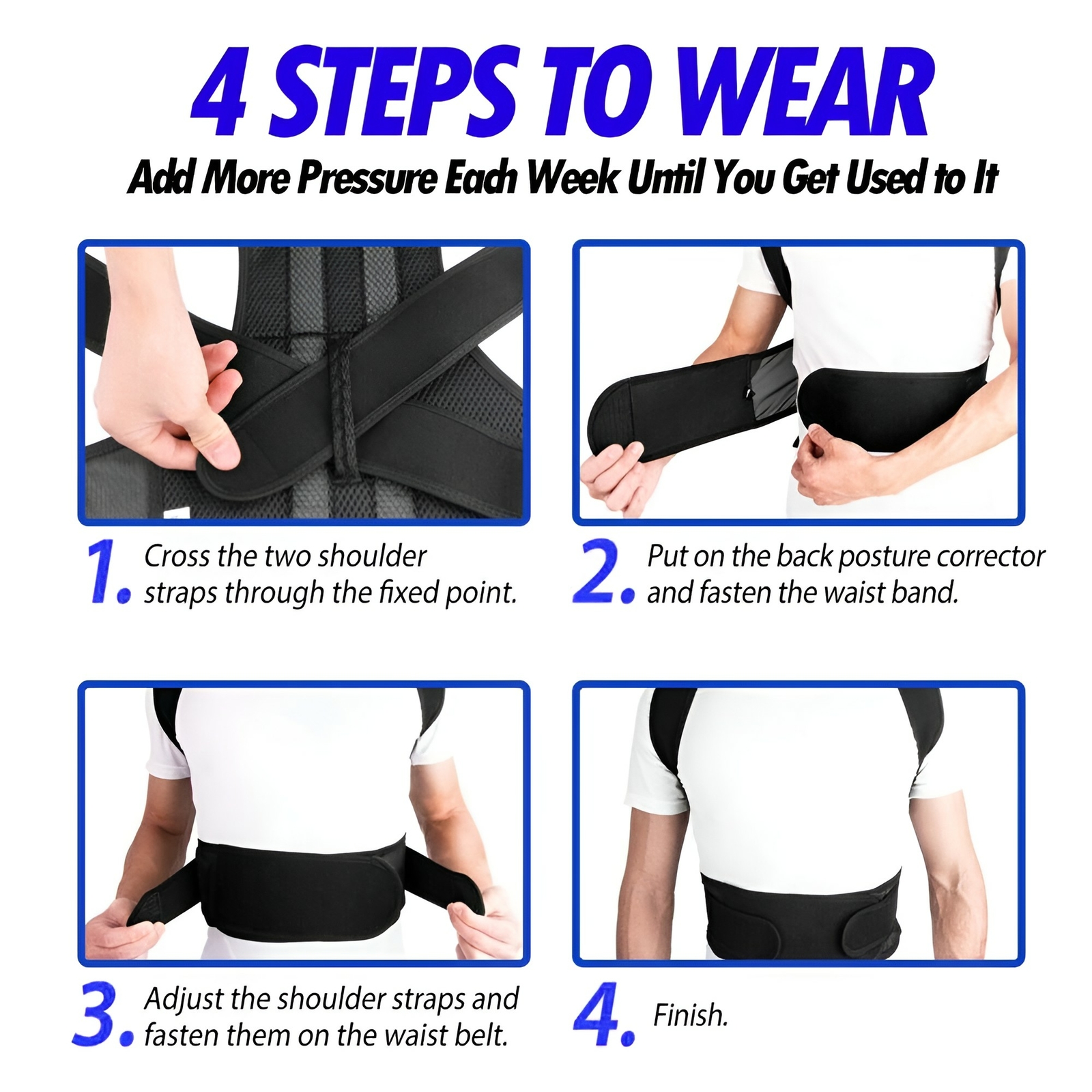 Deluxe Posture Corrector Double Pull Lumbar Lower Back Support Brace Waist Belt