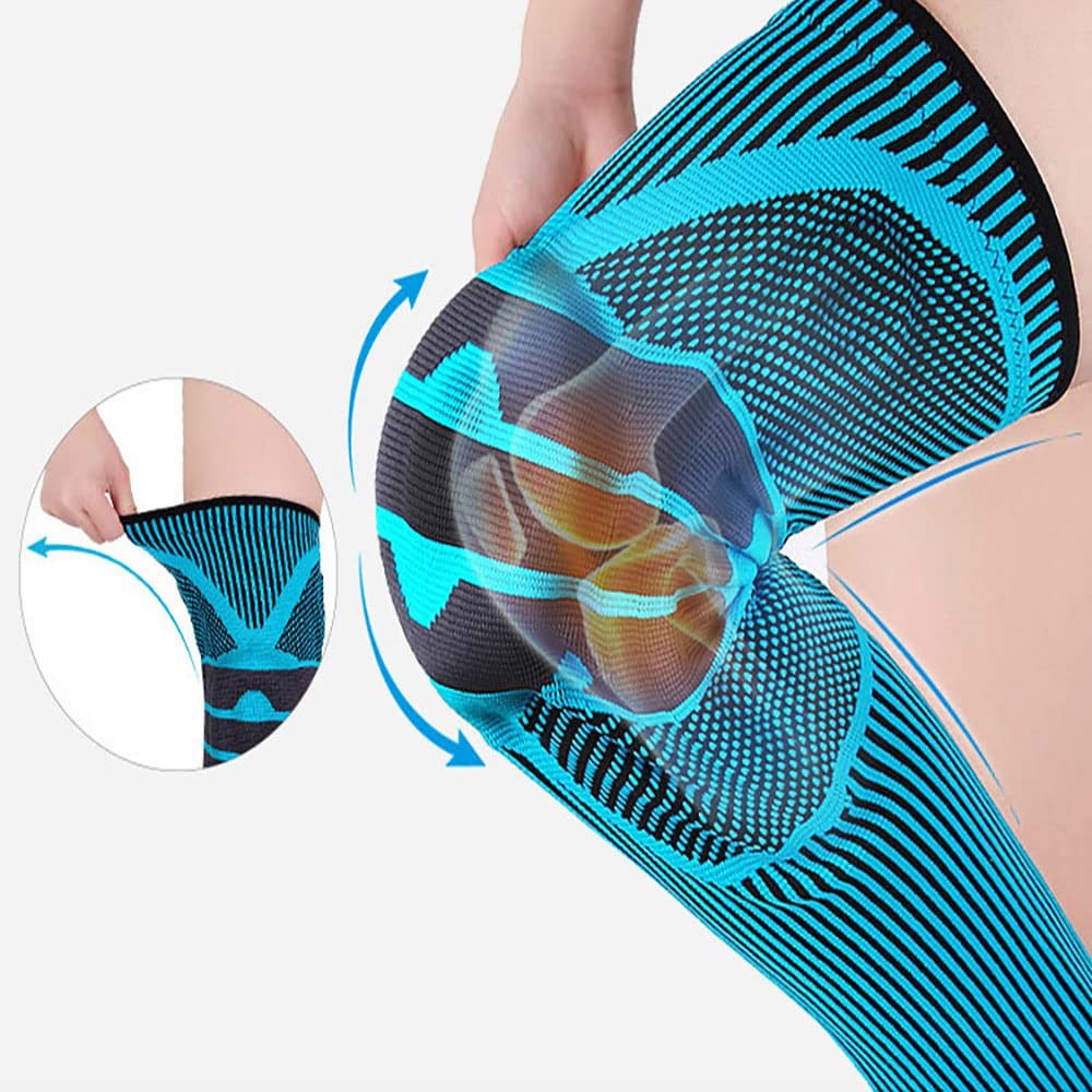 SVDpirit Professional Knee Brace Compression Sleeves(1pc) Full X-Large, Blue