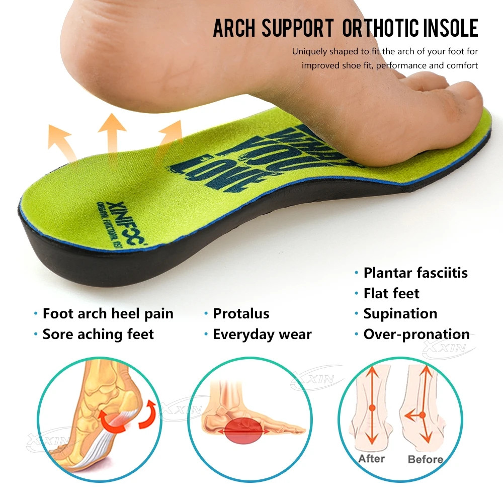 Arch Support Insole Orthotic Sports Insole Running Shock Absorber Shoe Pad