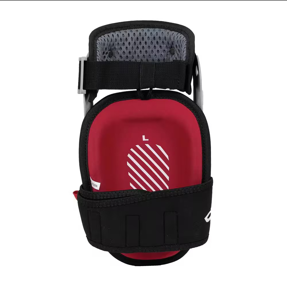 Gray Gel Soft Cap Articulating Hinge Knee Pad with Adjustable Straps