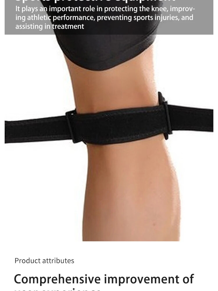 Comfortable Knee Patella Stabilizer Strap Running, Hiking, Soccer, Basketball