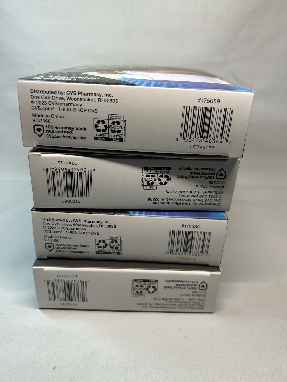 CVS Health abdominal compression support, Moderate Support Size SM/MED Lot Of 4