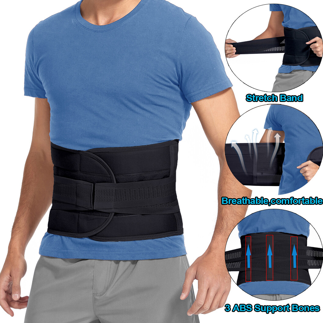 Adjustable Lumbar Back Brace Lower Back Support Belt for Men Women Sciatica Pain