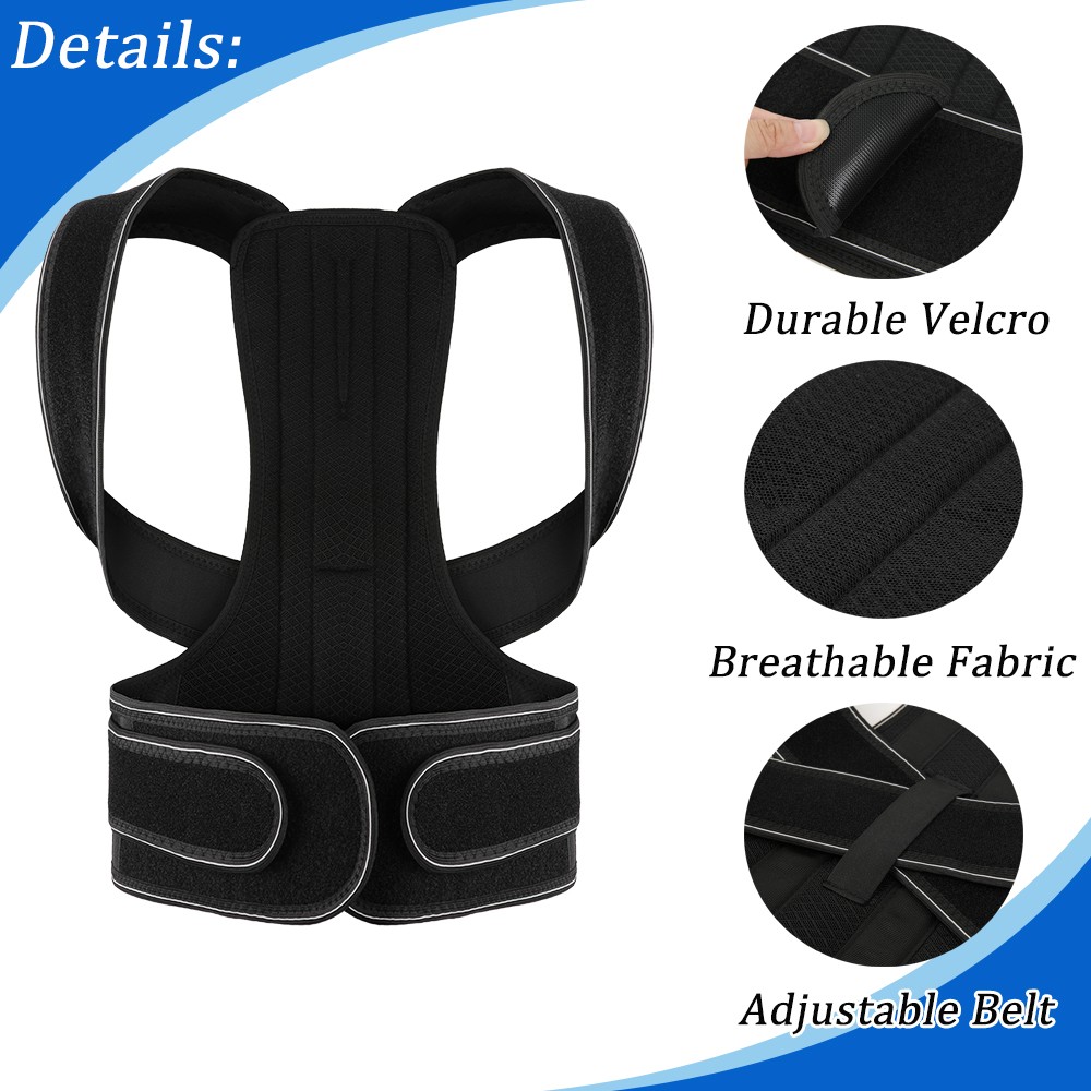Adjustable Lumbar Lower Back Support Belt Brace Posture Corrector Straightening