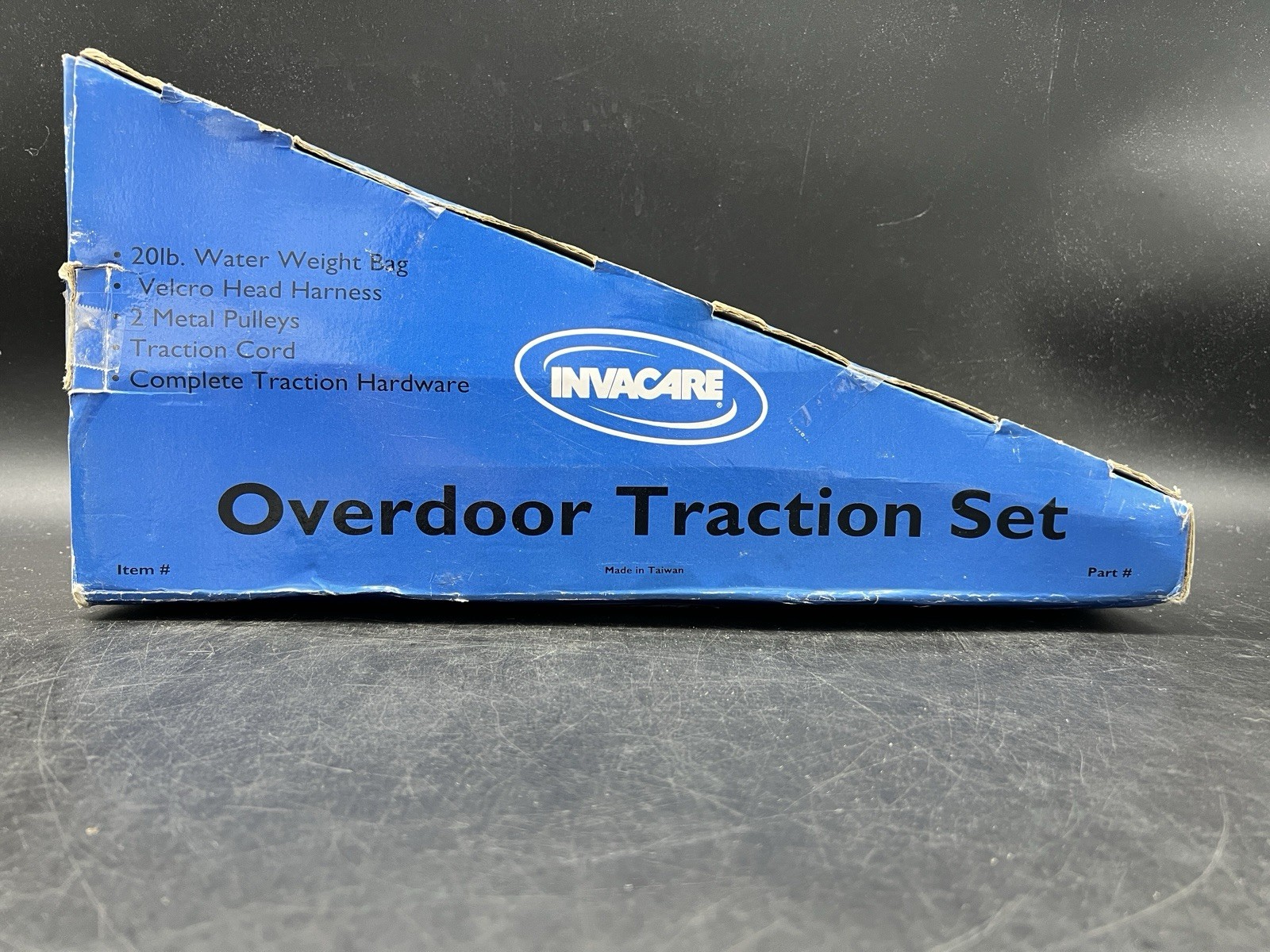 Invacare Neck Back Traction Set Overdoor Cervical Kit 20 lb Weight Bag New