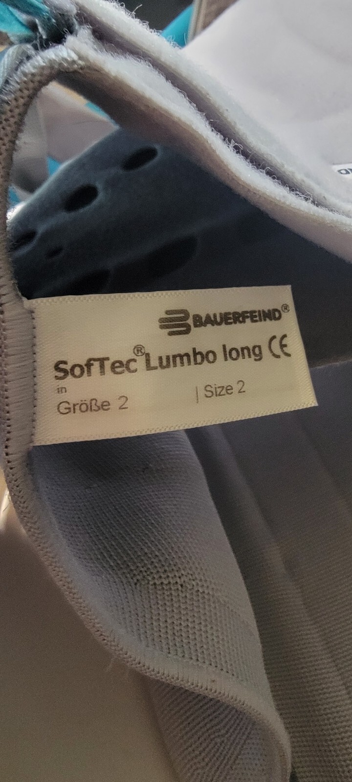 Bauerfeind Lumbo Long Size 2 Adjustable Back Brace Lumbar Germany Softec