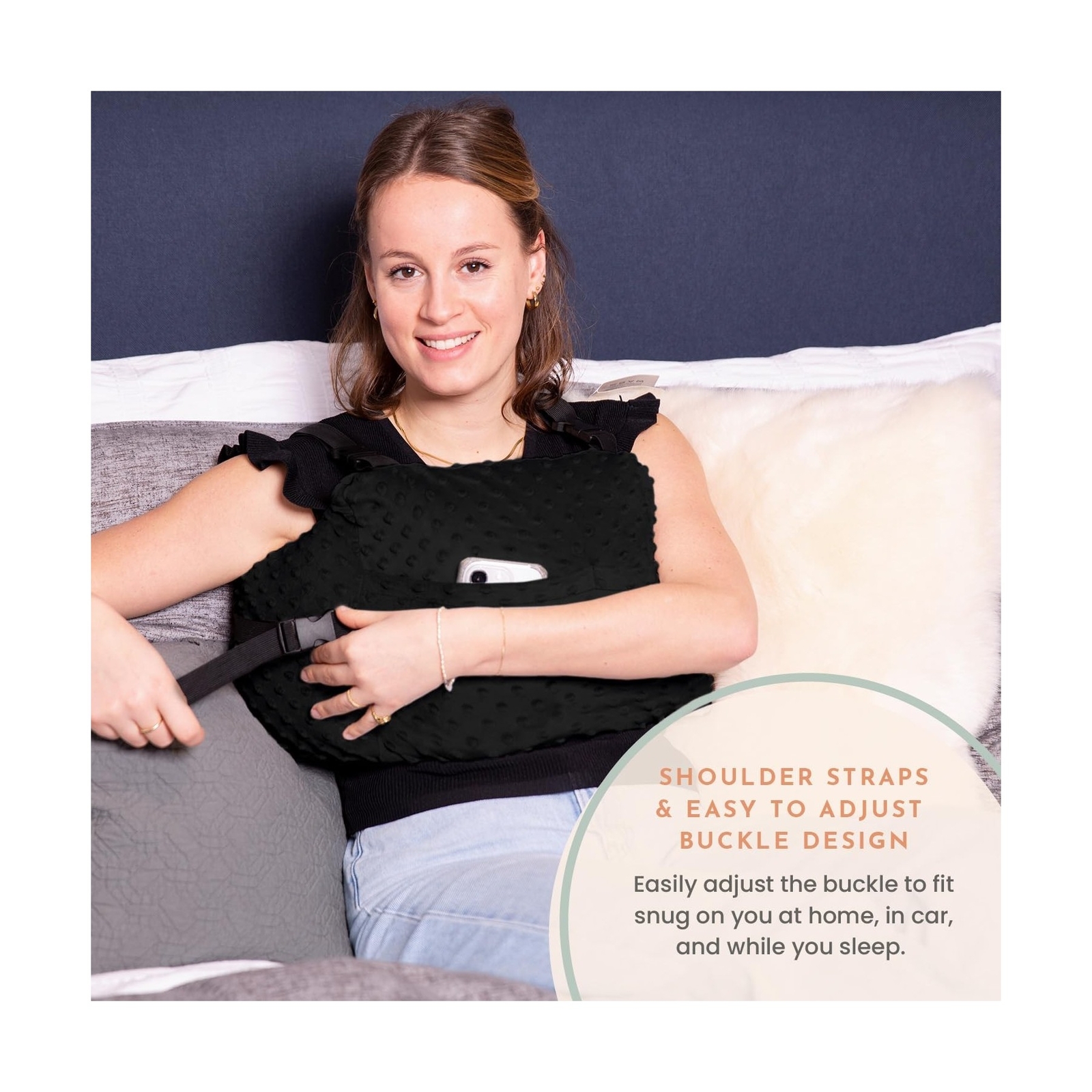 Post Mastectomy Pillow – Post Surgery Pillow for Car, Breast Reduction & Augm…