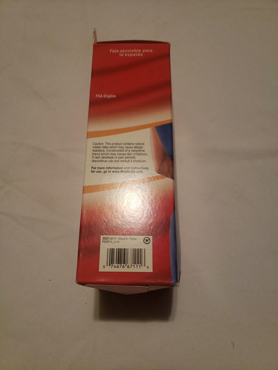 Mueller Adjustable Back Brace Maximum Support Level #6711 lower back NIB