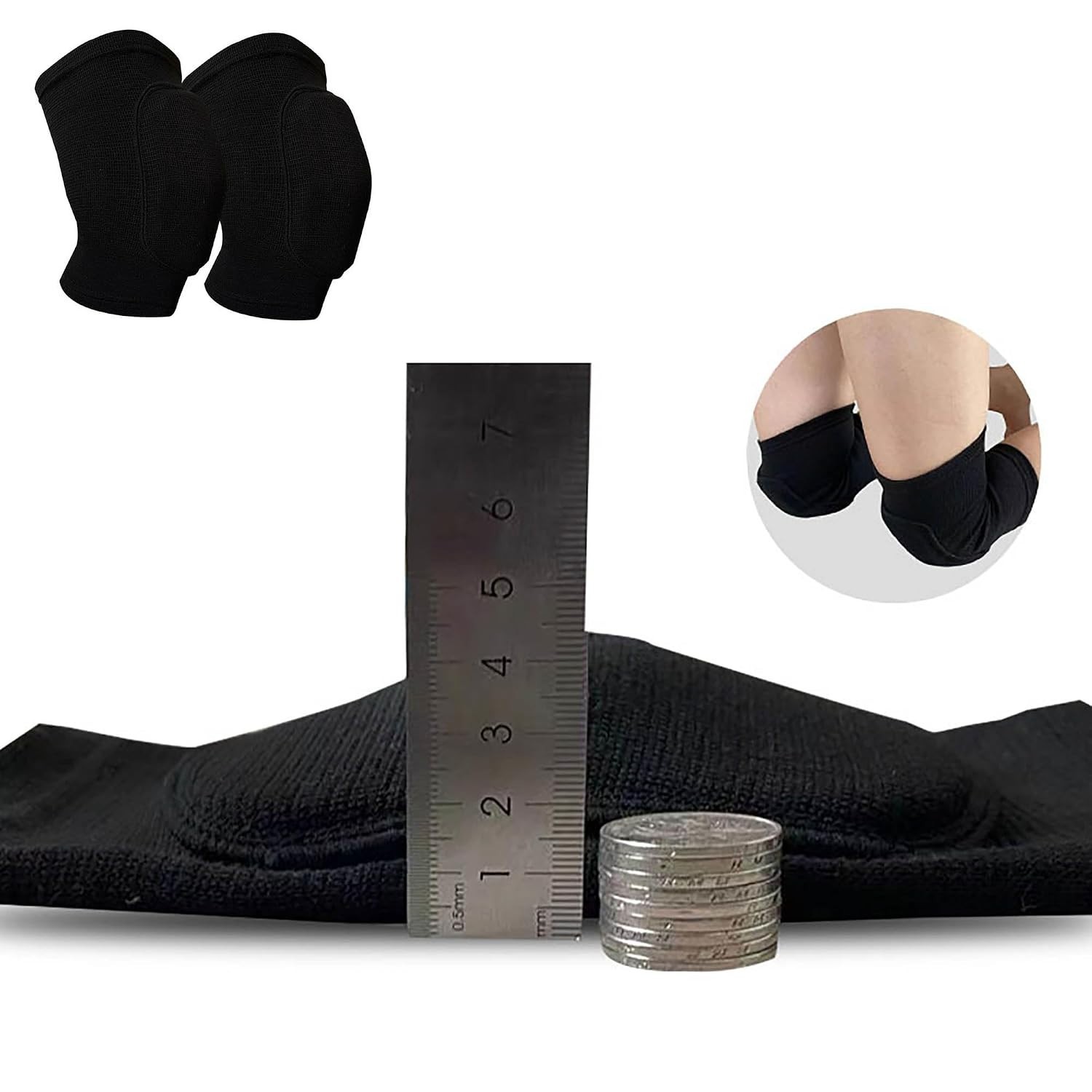 s Sponge Knee Brace Breathable Flexible Elastic Knee Support for Volleyball, …