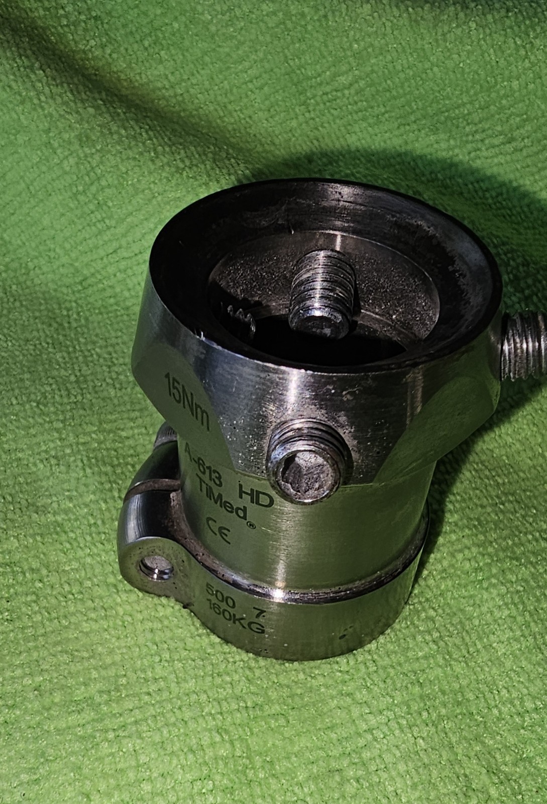 TiMed A-613 HD Titanium Tube Clamp Coupling Adapter for lower limb prosthetics