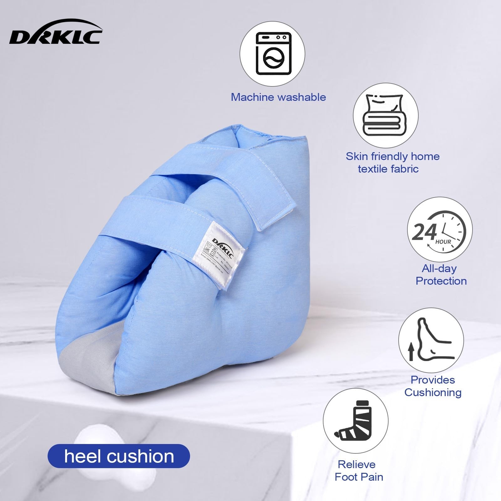 Adjustable Heel Protector for Pressure Sores, Foot Support Pillow for Surgery Re