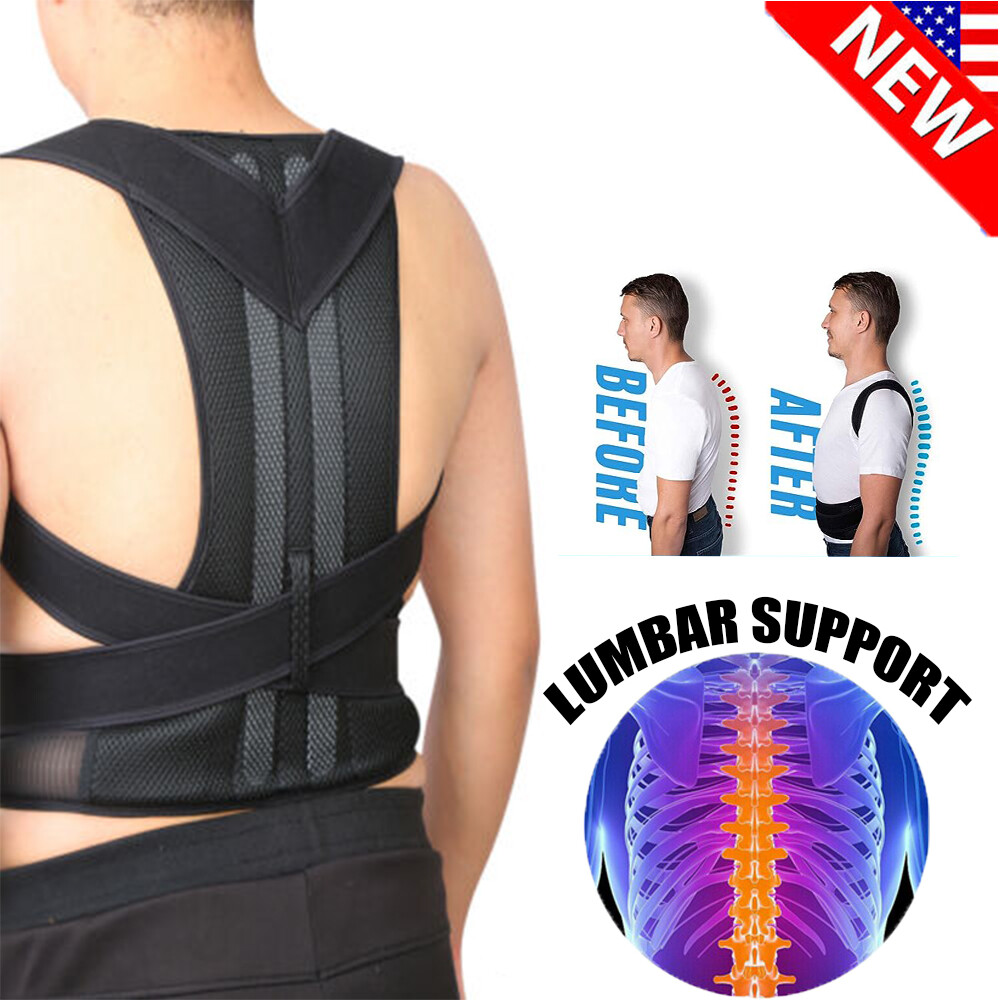 Neoprene Vest lumbar Back Support Adjustable Brace de posturas Hunchback Body