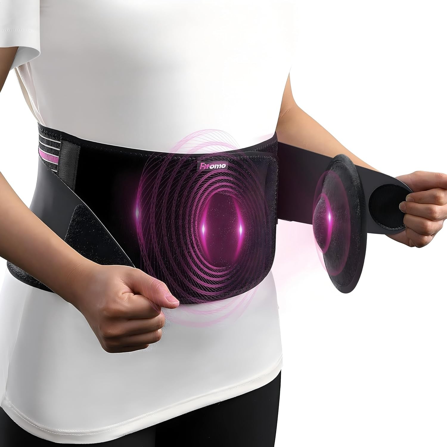 Umbilical Hernia Belt for Men and Women Abdominal Support Binder with Compress