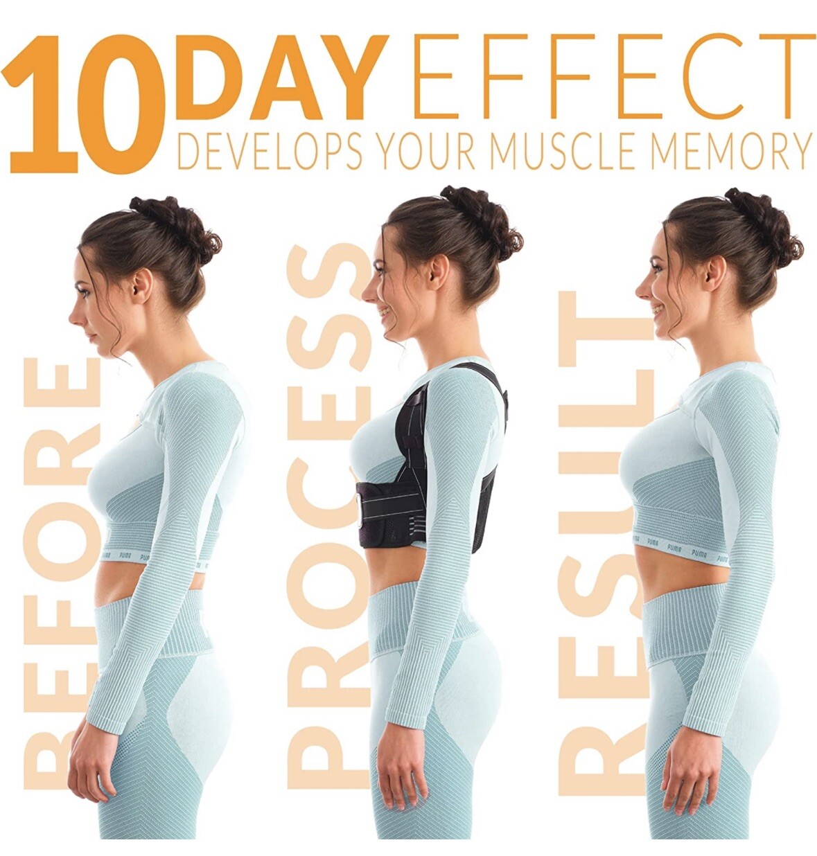 Selbite Posture Corrector for Women and Men Adjustable Mid/Upper Back Brace Lg