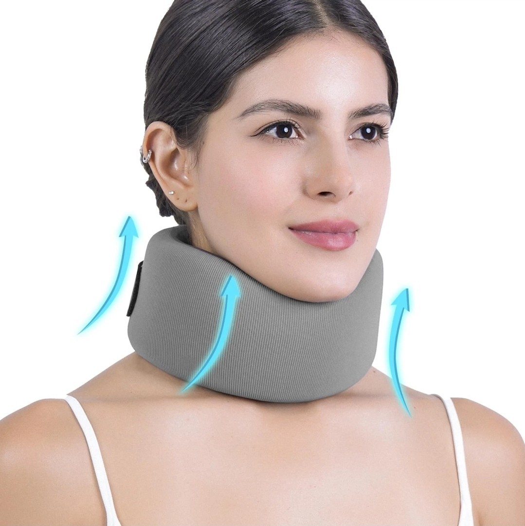Artelse Neck Brace for Pain & Support – Cervical Collar with Soft Gray
