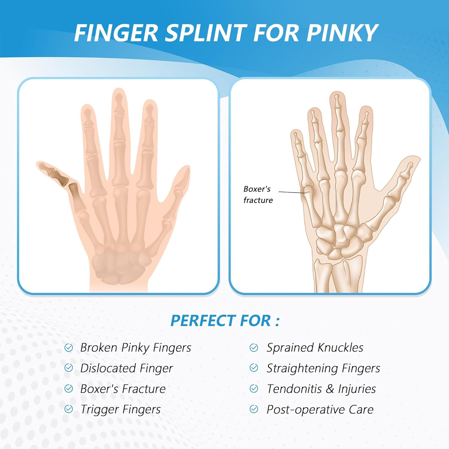 Pinky Finger Splint, Finger Splint for Pinky, Broken Finger, Trigger Finger, …