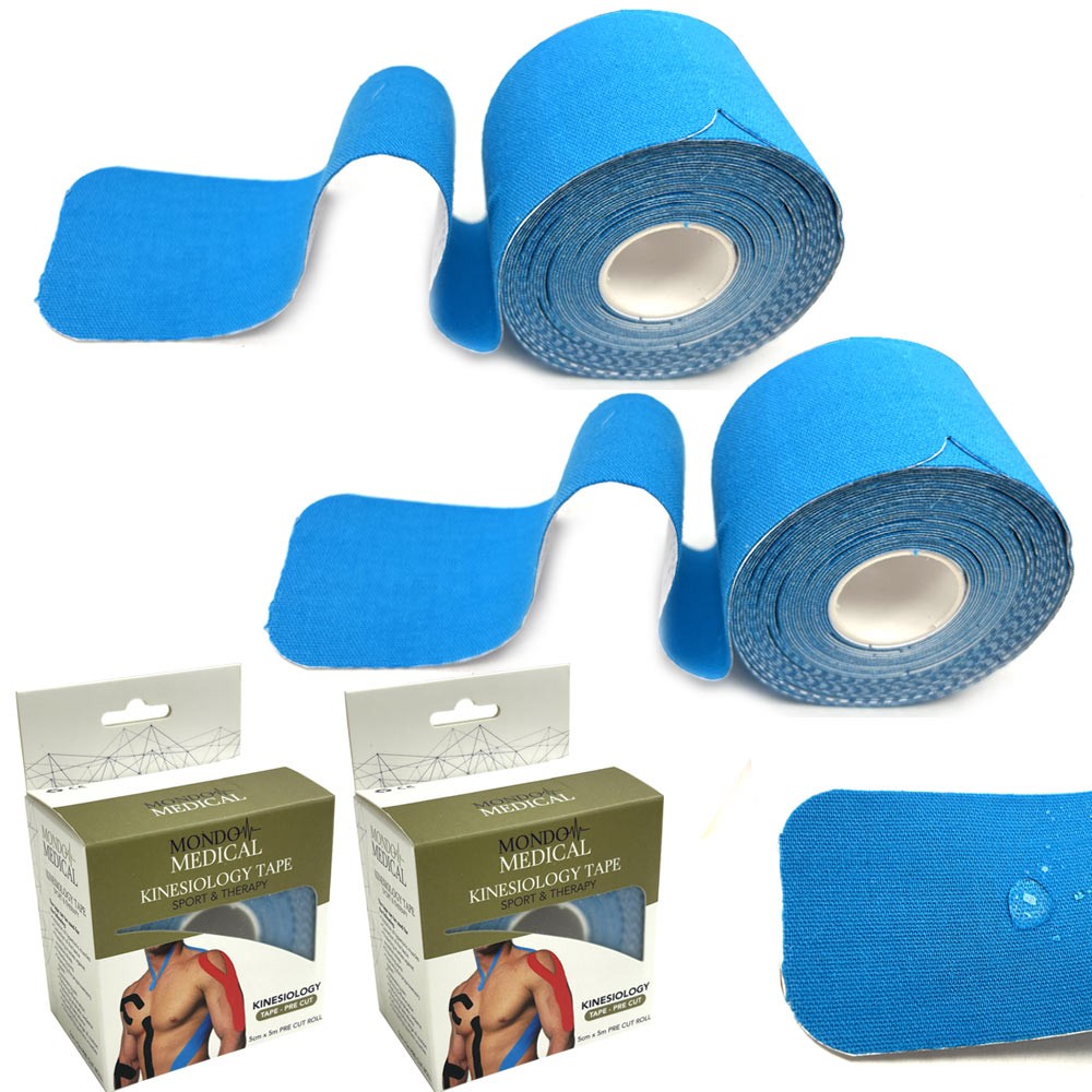 Kinesiology Tape Precut Strip 2 Roll Medical Athletic Bandage Latex Free 2″x16ft