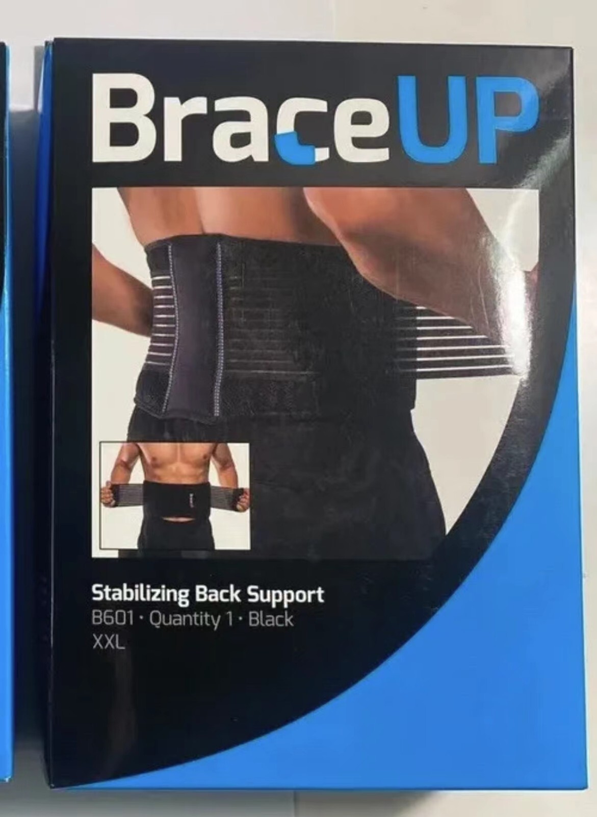 BraceUP Stabilizing Back Support B601 Black S/M XXL SEALED NEW FAST SHIPPING
