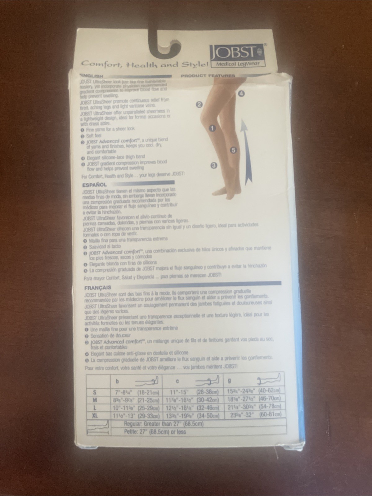 JOBST Sun Bronze 15-20 mmHg Thigh Medical Legwear LARGE 119383 UltraSheer