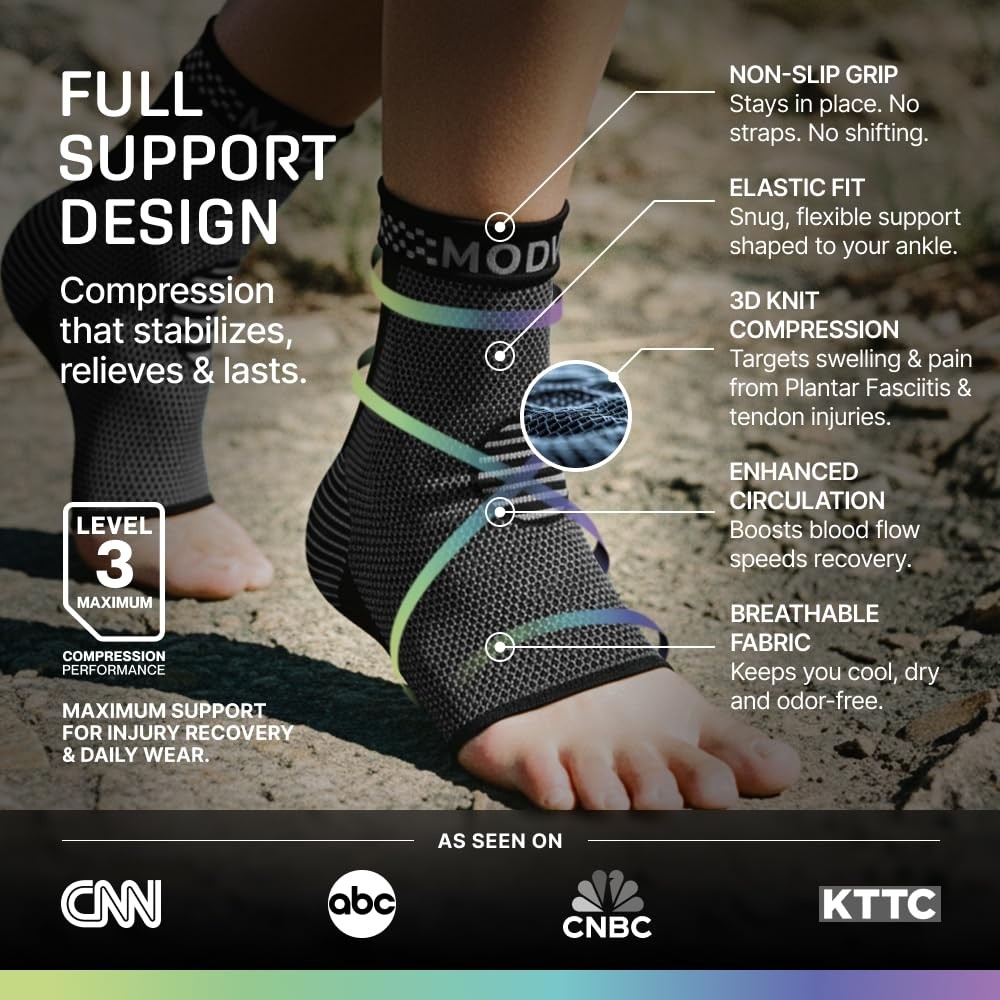 Foot Ankle Brace Socks Compression Sleeve Women Men Stabilizing Wrap Support