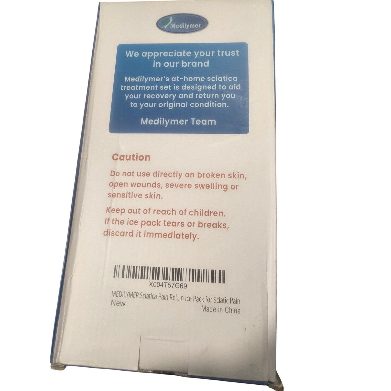 Medilymer Sciatica Pain Relief Brace Calf Shin Ice Pack Set