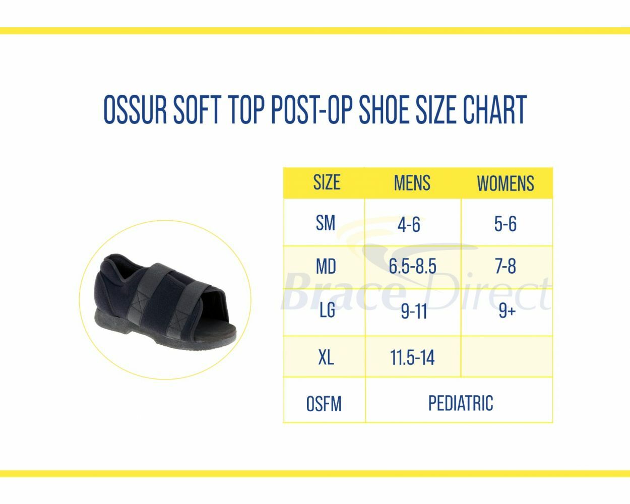 Ossur Soft Top Post-op Shoes