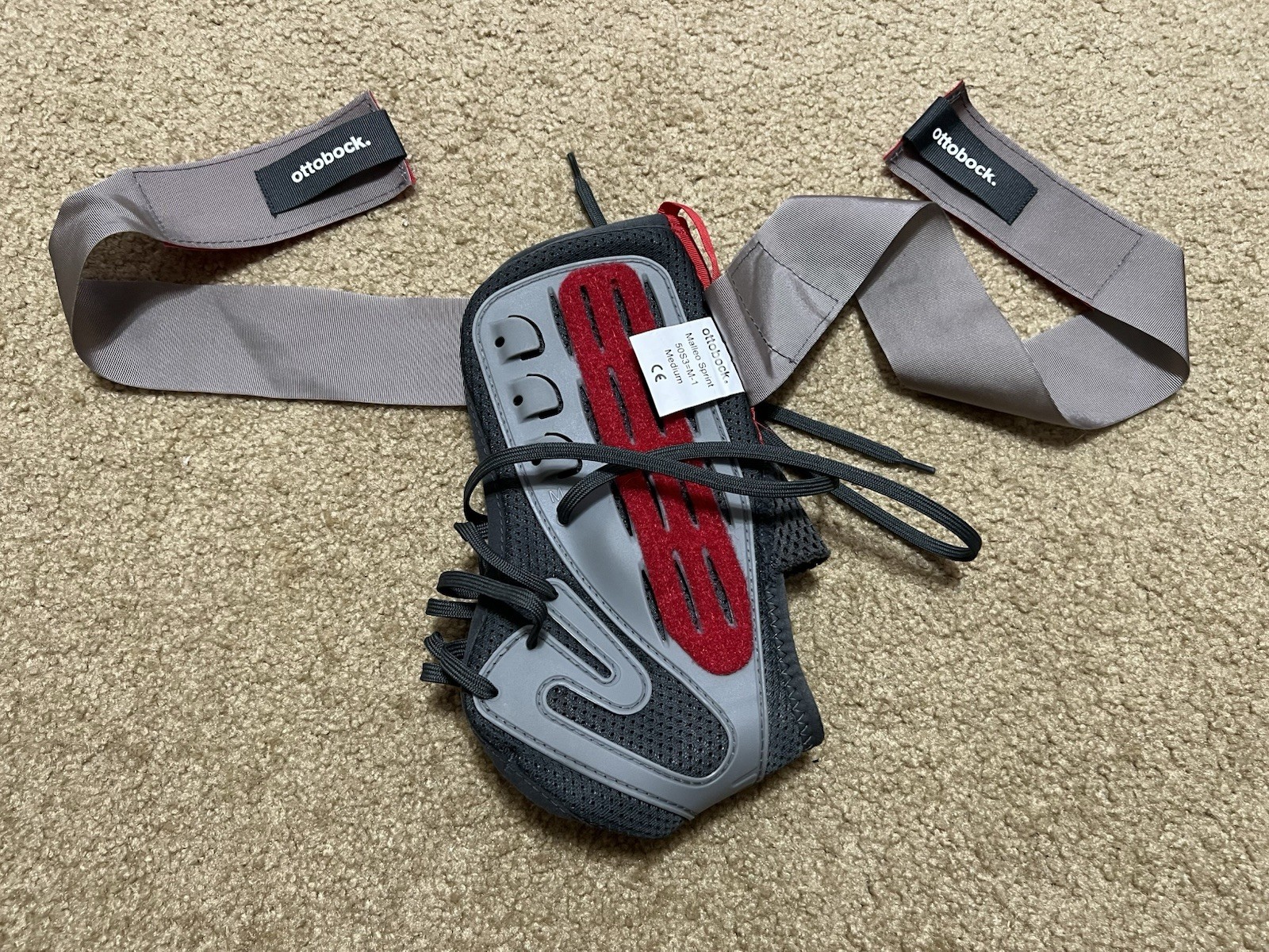 Otto Bock Malleo Sprint Ankle Brace Support Germany Design Sz M