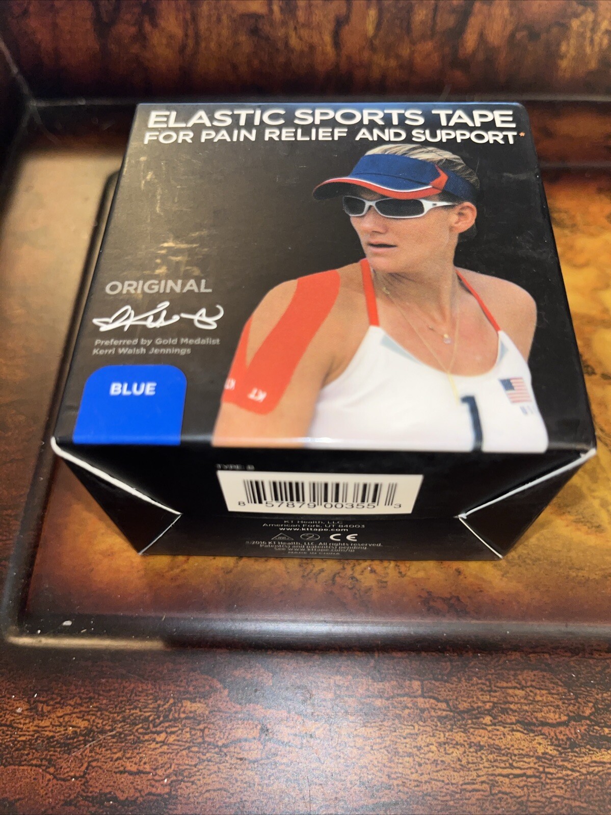 KT Tape Cotton 10″ Precut Kinesiology Therapeutic Sports Roll 20 Strips Blue New