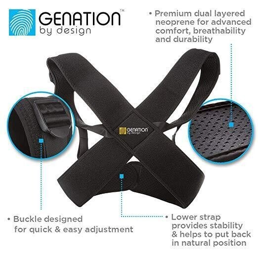 Premium Posture Support Unisex Posture Corrector For Women Men REGULAR One Size