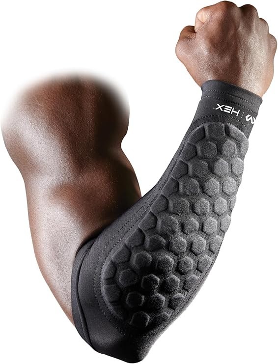McDavid Hexpad Forearm Sleeve, (Black/XL)