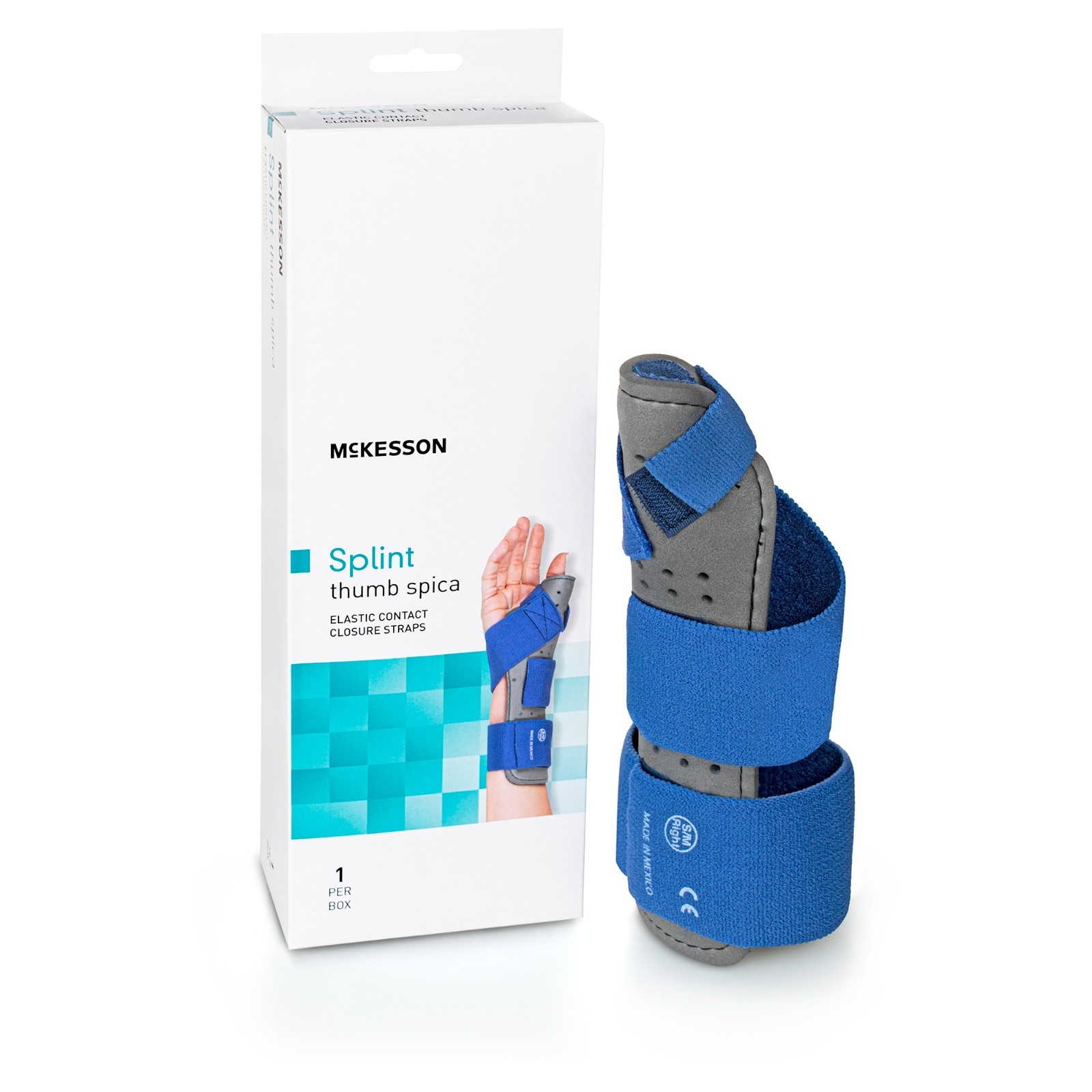 MCK Wrist/Hand Brace with Thumb Spica Thumb Spica Nylon/Cotton-Terry EA/1