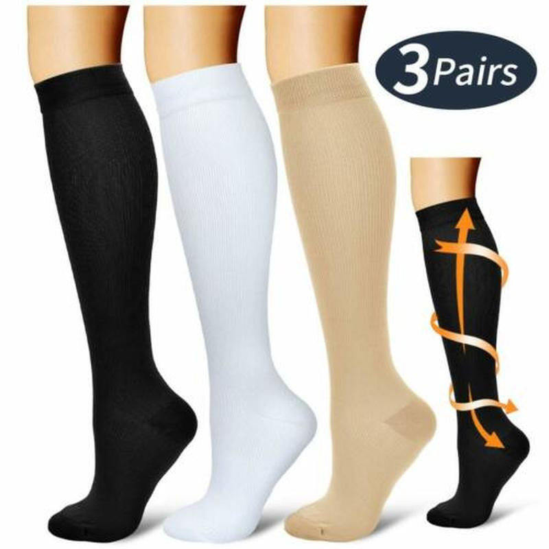 US Compression X Socks Knee High 30-40 mmHg Graduated Mens Womens S-XL (6 Pairs)